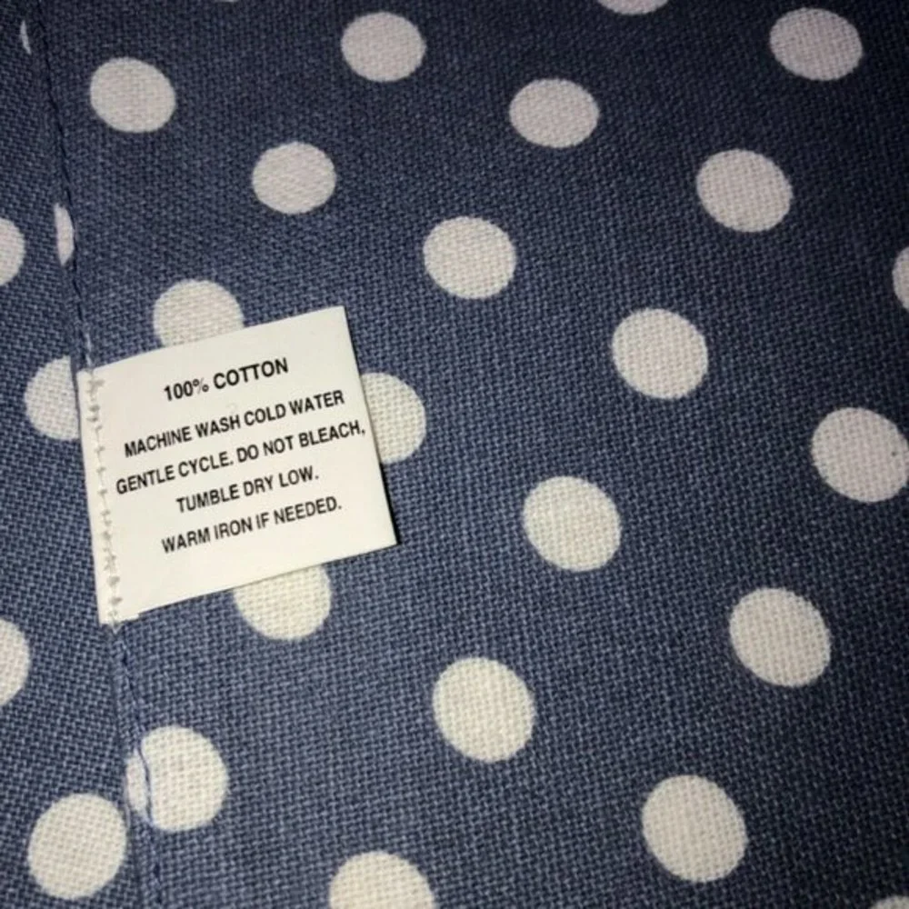 Spring Summer Easter‎ Placemats Table Mats set (4) Polka Dots Blue White